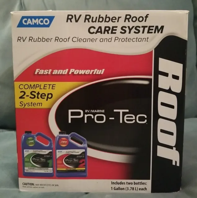 Camco Pro-Tec RV Rubber Roof Care System - Two Step Treatment 41453