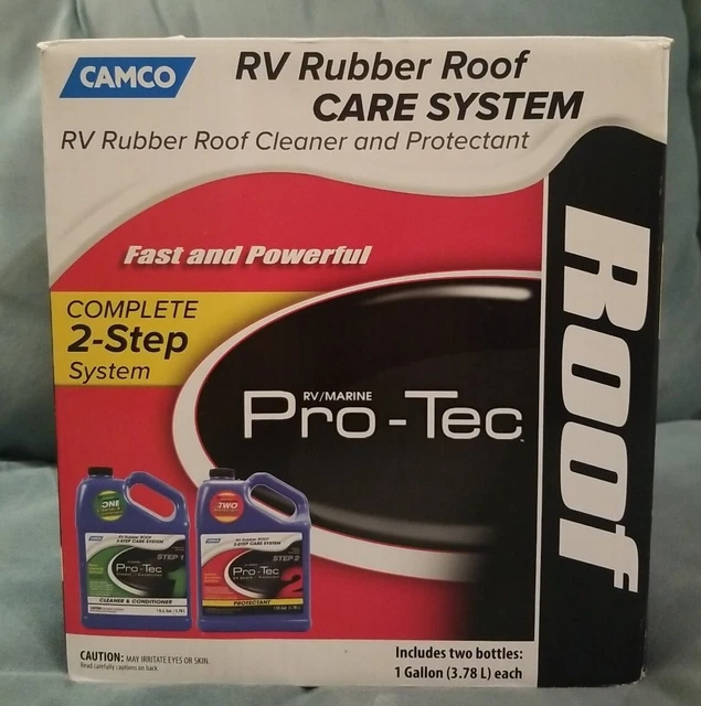 Camco Pro-Tec RV Rubber Roof Care System - Two Step Treatment 41453