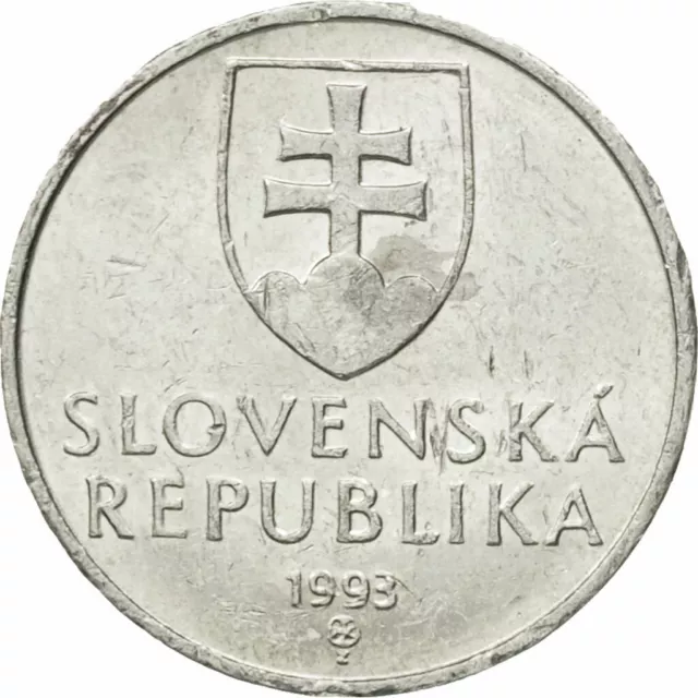 [#527991] Münze, Slowakei, 10 Halierov, 1993, SS+, Aluminium, KM:17