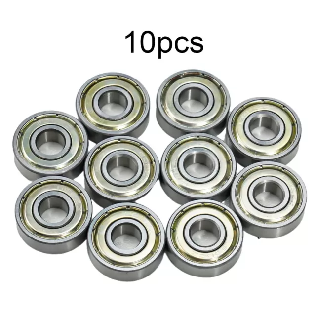 ABEC7 Rated Skateboard Bearings 608 zz Smooth and Long Lasting (10 Pack)