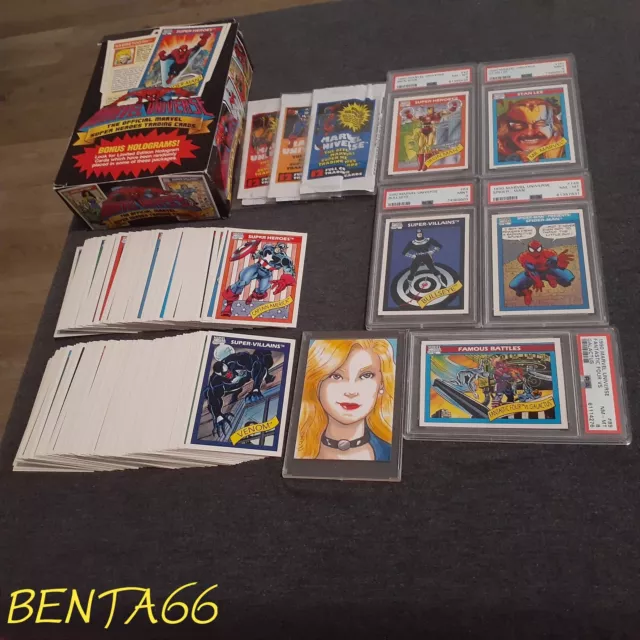1990 Marvel Universe Series 1 🔥 Complete Base Set 1-162 W/PSA Stan Lee Rookie