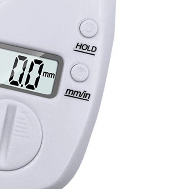 Pinza de grasa de piel (blanca) agarre cómodo medición precisa digital TDM