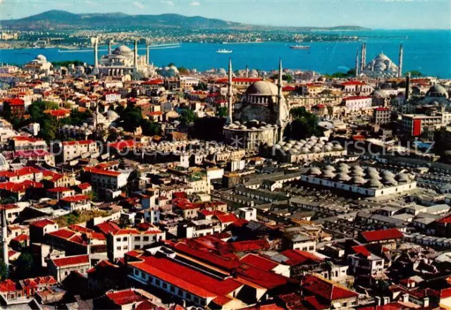 73843481 Istanbul_Constantinopel_TK Hagia Sophia und Blaue Moschee in der alten