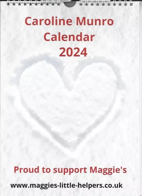 Caroline Munro 2024 Calendar - Signed on every page + Xmas tree for December #1