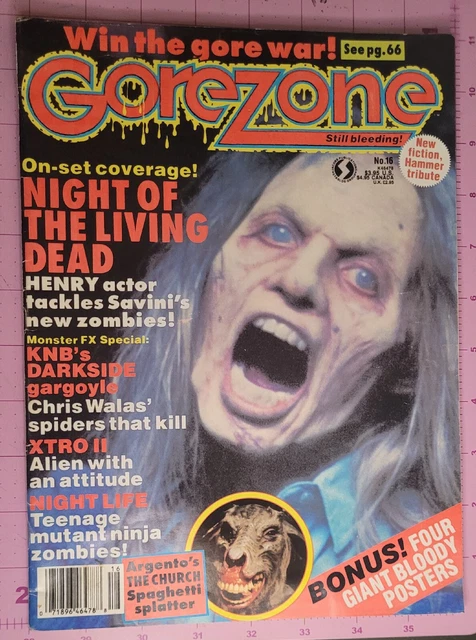 Gore Zone #16 Magazine Movies Film 1990 Horror Gorezone Night Living Dead