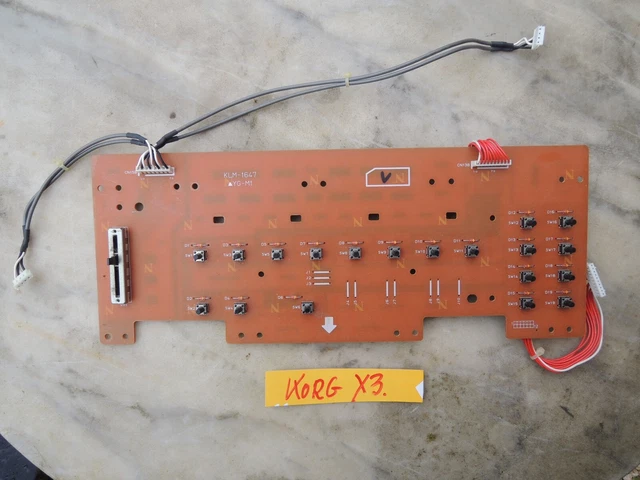KORG X3 X séries Command Card KLM 1647 pièce VG condition