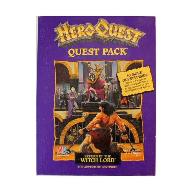 Jeu De Société Mb Hero Quest Le Retour Du Sorcier En Boite