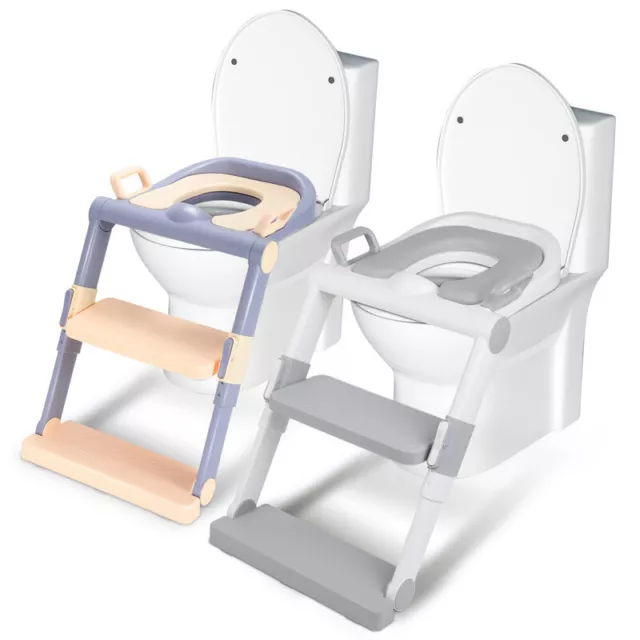 Toilettentrainer Baby Kinder Toilettenstuhl WC Sitz mit Treppe Toilettensitz