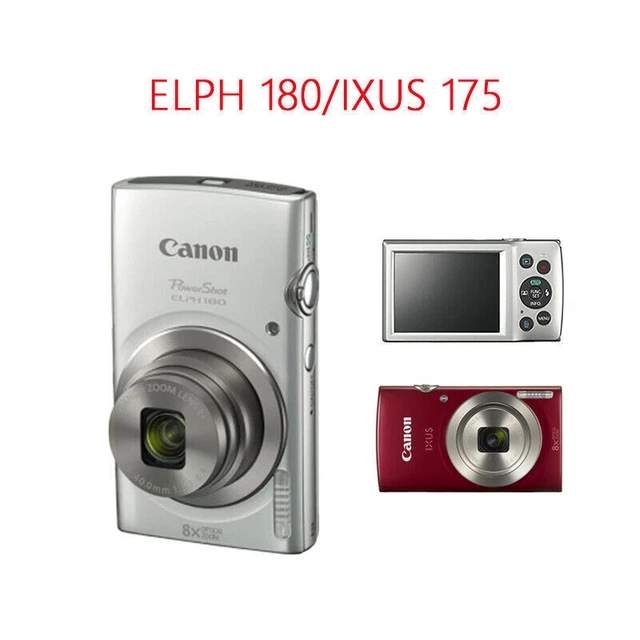 Cámara digital Canon PowerShot ELPH 180 o IXUS 175 20 MP con tarjeta SD