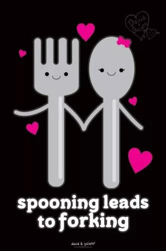 Poster  DAVID & GOLIATH - Spooning Leads To Forking ca60x90cm NEU 57358