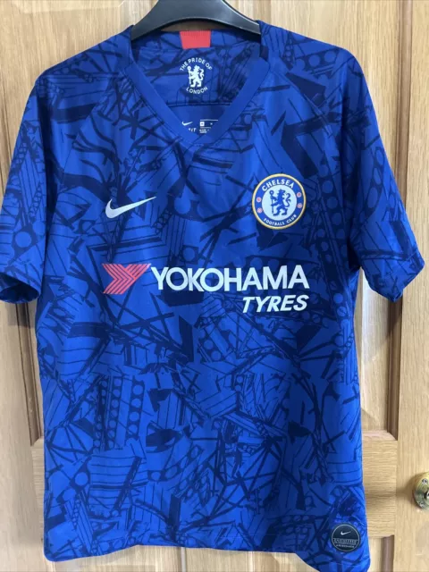 Chelsea Football Shirt Mens Medium Home 2019 2020 Blue Nike Dri Fit Kit Yokohama