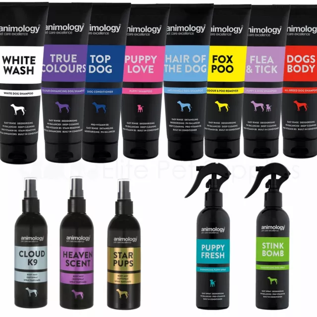 Animology Dog Shampoo Conditioner Puppy  Spray - Flea & Tick Fox Poo Stink Bomb
