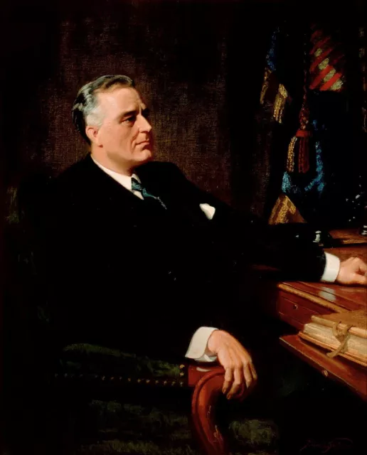 Franklin D. Roosevelt 32nd President of the US (11X14) Poster Art History