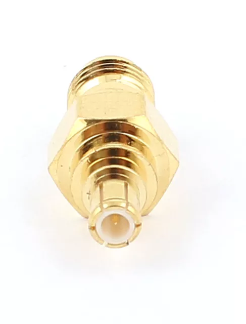 Gold Plated SMA Female to MCX Male Jack Coaxial RF Adapter Connector 3