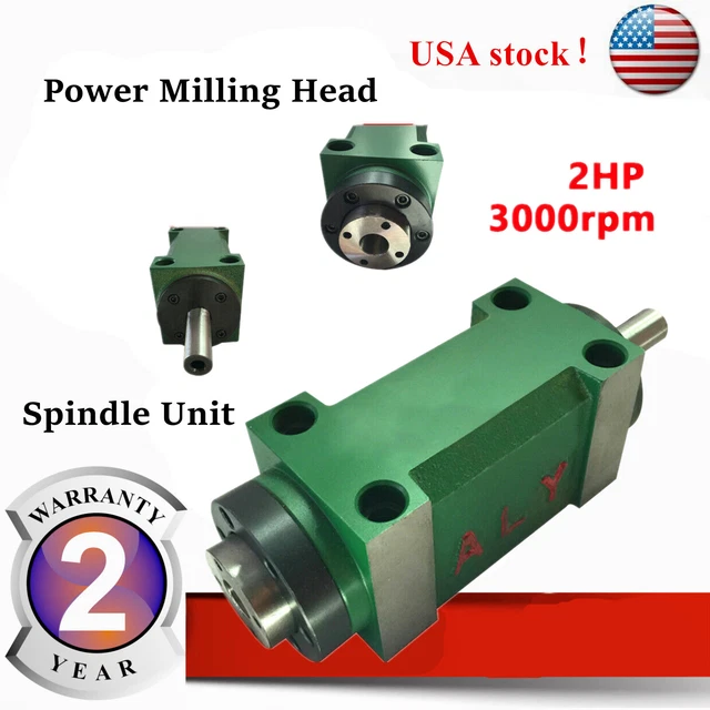 2HP 1.5KW Spindle Unit Power Head for CNC Drilling Milling Machine 20CrmnTi