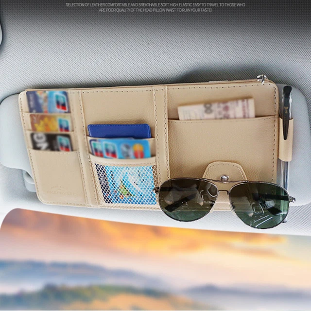 Credit Holder Sun Visor Sunglasses Holder Sun Visor for Car Fold Sun Visor