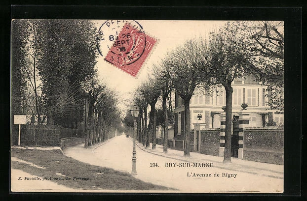 CPA Bry-sur-Marne, l´Avenue de Rigny