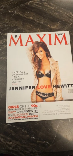 MAXIM MAGAZINE JENNIFER Love Hewitt April 2012 Address Label