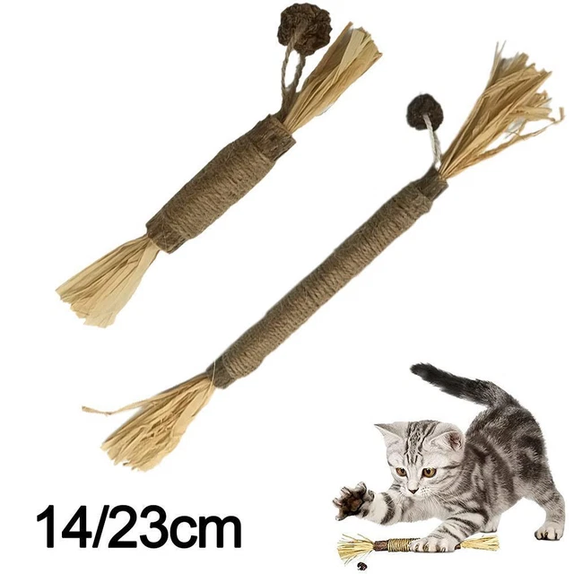 Catnip Toys Cat Wand Silvervine Sticks Cat Toys For Indoor Toy Cats Chew BEST