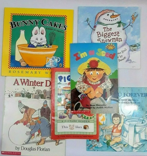 Lot 6 Kids Childrens Short Story Booklets Scholastic reading learning Material