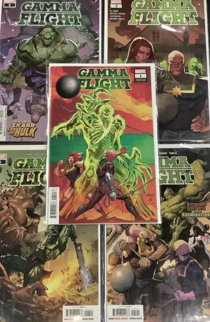 Gamma Flight #1 - 5 Comic Book Lot Full Series Immortal Hulk Spinoff Al Ewing