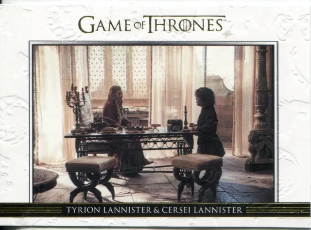 Game Of Thrones Season 3 Relationships Gold Parallel DL01 Tyrion Lannister and