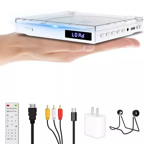 Lecteur DVD portable pour TV, prise en charge du port USB, lecteur DVD  multi-région compact, SVCD, CD, disque avec télécommande, non pris en  charge HD - AliExpress