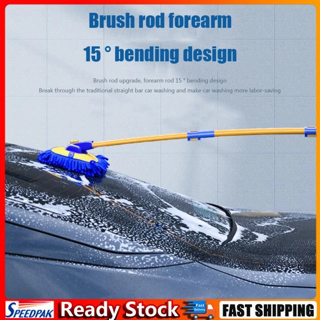 Car Detailing Brush Chenille Car Mop Head Wipe Mop Auto Accessory (Blue) Hot