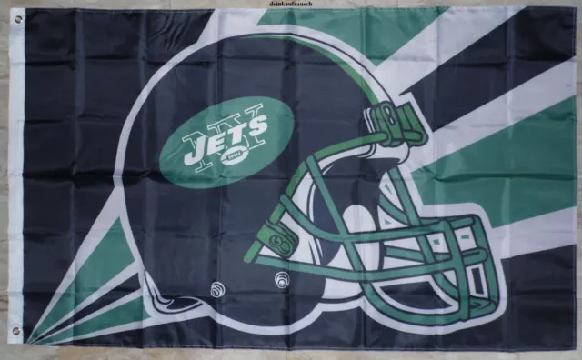 New York Jets Fahne / Flagge - ca. 150x90cm - NFL - American Football - B Ware