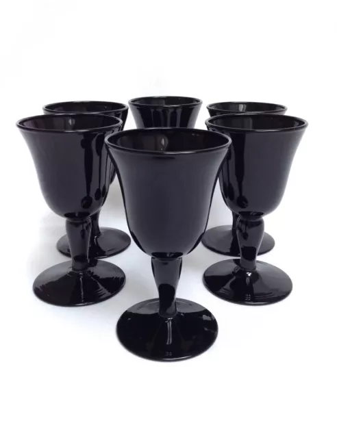 ZARA HOME HABITAT Gläser Trinkgläser Sekt Likör Eisbecher Gothic black ...