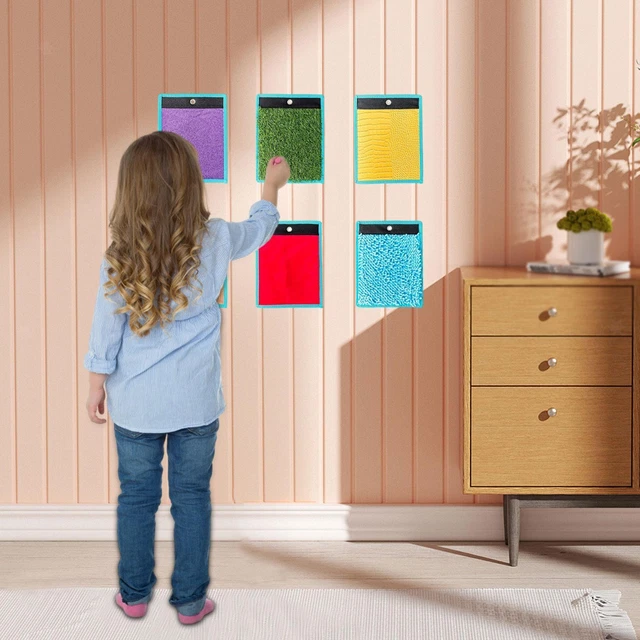 Art3d Lot de 9 Tapis d'activité sensorielle Liquide coloré | Tout-Petits et Enfants,pour Jeu Actif et décoratif, 30 x 30 cm