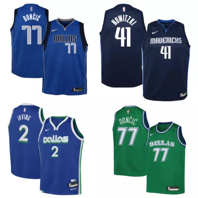 Dallas Mavericks NBA Jersey Kid's Nike Basketball Shirt Top - New