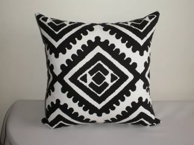 Black & White Tribal Ikat Aztec Geometric Cushion Cover 50/ 30x50cm Au Handmade