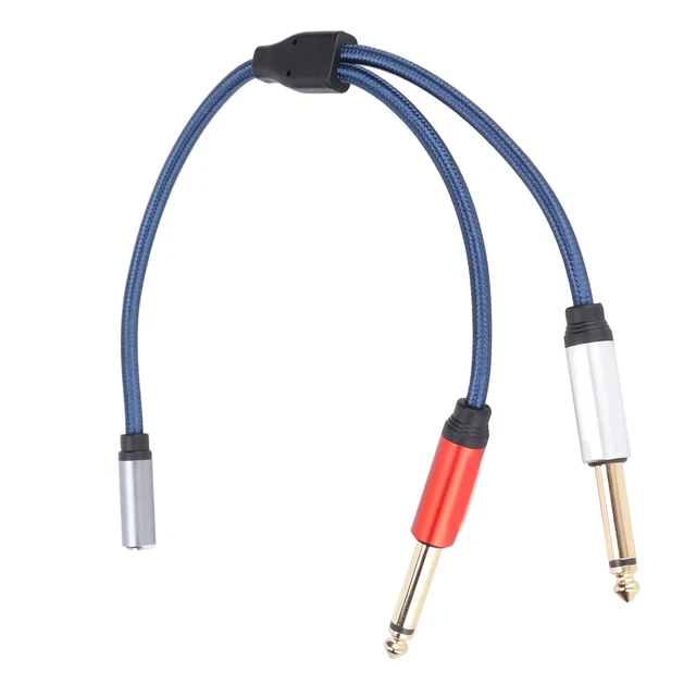 Lot De 2 Connecteurs XLR Femelle à Jack 6,35 Mm Femelle - Adaptateur Audio Métal Haute Performance