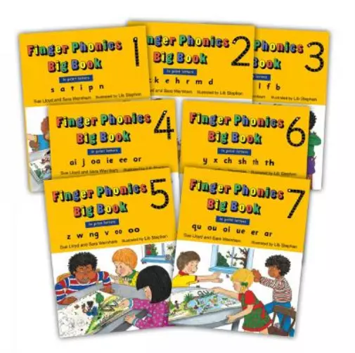 Sue Lloyd Sara Wernham Finger Phonics Big Books 1-7 (Paperback) (UK IMPORT)