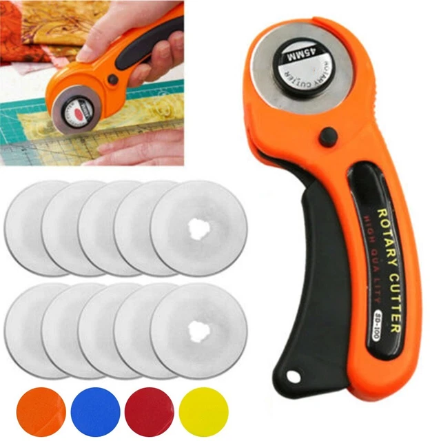 Herramienta de corte de tela ergonómica 45 mm Rotary Cutter Quilting Sewing Roller
