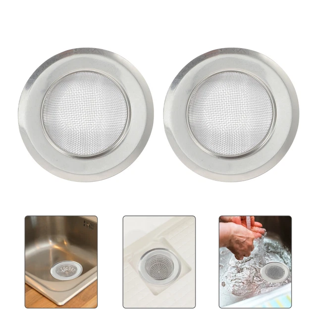 2 Pcs Filtres à Évier de Cuisine en Acier Inoxydable, Crépine de Vidange d'évier avec Poignée, Diamètre Intérieur 8 cm - Profondeur 3 cm | Leroy Merlin 2 Pcs Filtres à Évier de Cuisine en Acier Inoxydable, Crépine de Vidange d'évier avec Poignée, Diamètre Intérieur 8 cm - Profondeur 3 cm | Leroy Merlin