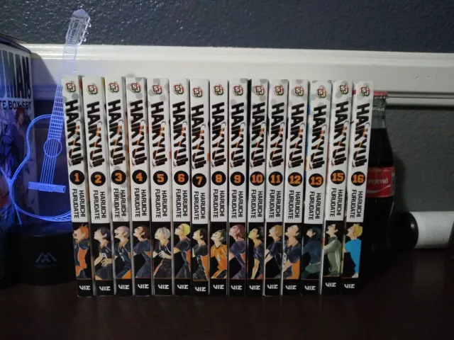 Haikyuu!! Volume 1-16(Missing 14) manga set! 4 and up unread! Great condition!