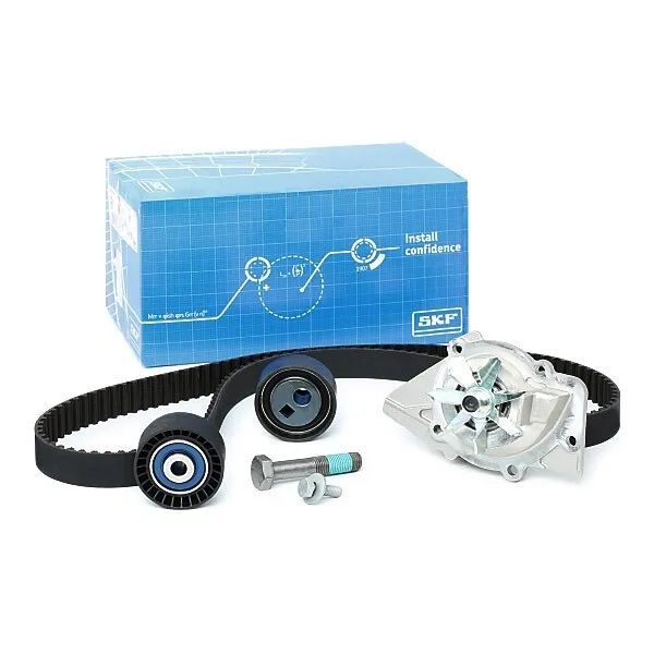 SKF Kit de distribution + pompe à eau Pompe à Eau + Kit De Distribution VKMC