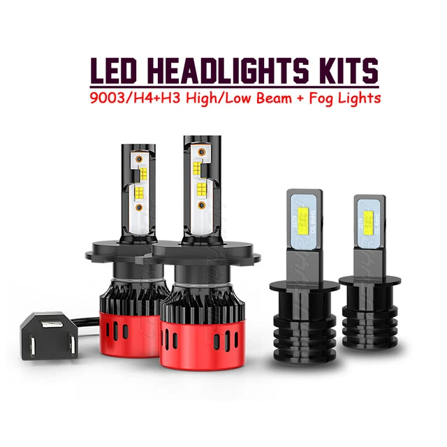 Pack Ampoules LED H4 SUBARU Legacy II Break BG (09.1994 à 03.1999) - Blanc 72W