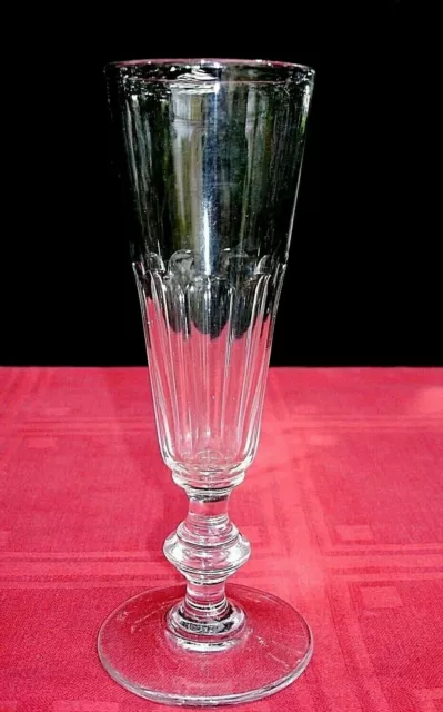 Baccarat Sektgläser Flute A Champagne Cristal Taille Cotes Plates 19Eme Xixem Aj