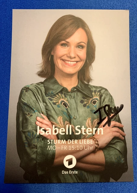 STURM DER LIEBE Autogrammkarte - Isabell Stern EUR 7,53 - PicClick DE