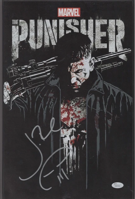 JON BERNTHAL SIGNED 11x17 Print THE PUNISHER AUTOGRAPHED JSA COA Framed