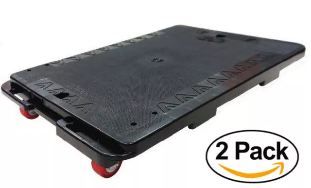 Interlocking Moving Dolly 440LB Heavy Duty  Plastic Platform Utility Cart 2 Pack