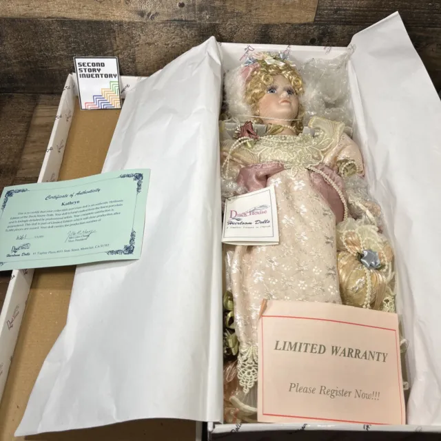 Duck House Porcelain 18” Heirloom Doll Kathryn 10261 of 15000 With Original Box
