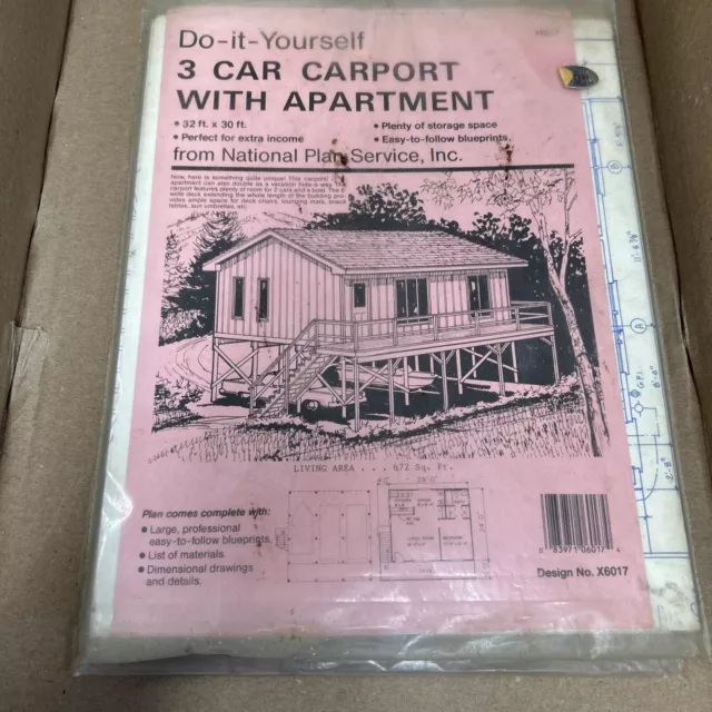 Cochera para 3 autos con plano de apartamento X6017