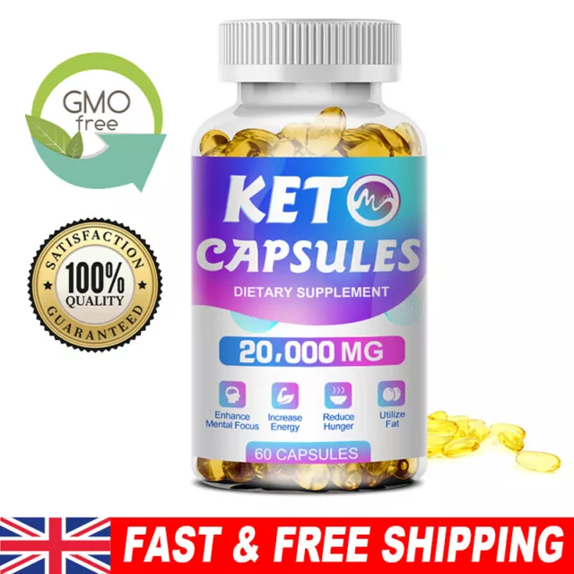 Keto Diet Pills Strong Fast Weight Loss Fat Burner Ketosis and Slimming Capsules