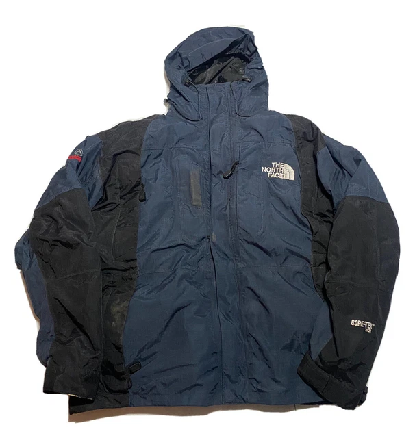 VTG The North Face Men's Summit Series Blue Black Gore-tex XCR Jacket Sz Small