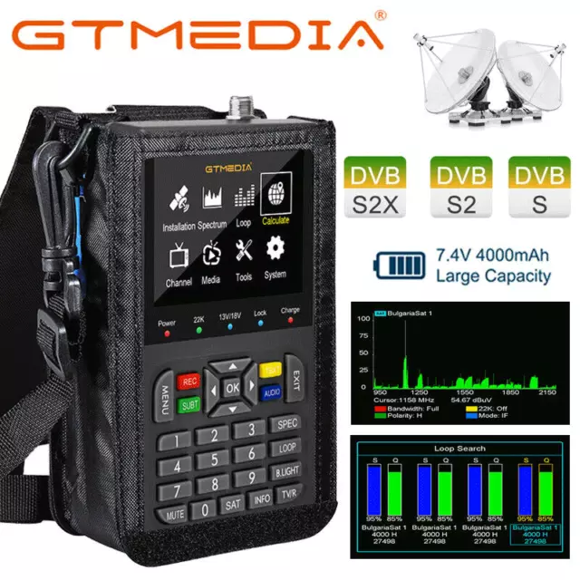 Profi GTMEDIA V8 Finder 2 Satfinder SAT-Messgerät DVB-S/S2/S2X Digital Meter