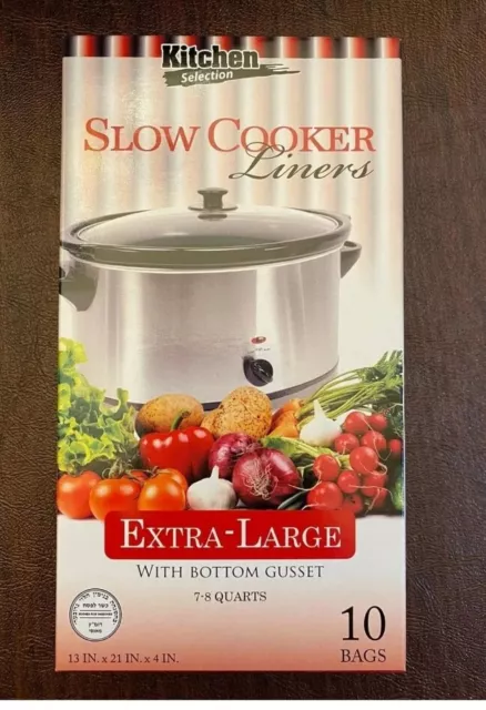 Silicone Slow Cooker Liners, Fit Crock Pot 6-8 Quart Slow Cooker, Reuable  Cooking Liners, Leakproof & Easy Clean Cooker Bag Liners, Large Size  Divider Insert, For Most 6 7 8 Qt Oval